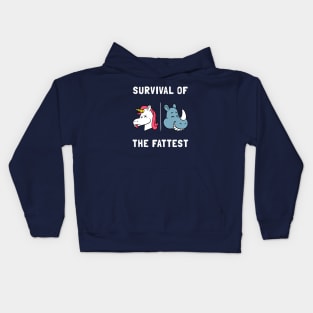 Survival Of The Fattest Kids Hoodie